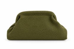 Bolso de Mano Clutch de Terciopelo con Diseño Cruzado