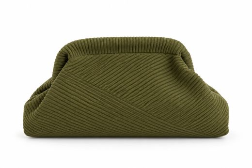 Bolso de Mano Clutch de Terciopelo con Diseño Cruzado