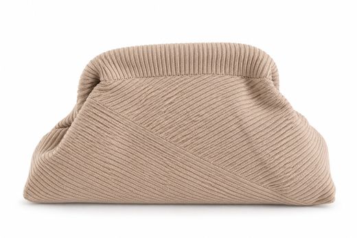 Bolso de Mano Clutch de Terciopelo con Diseño Cruzado