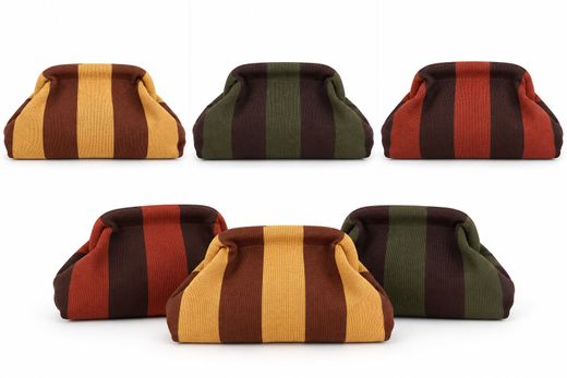Bolso Mia de Rayas Mujer