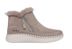 Botines Skechers Relaxed Fit Wilshire Blvd Fresh Zip Marrón Mujer