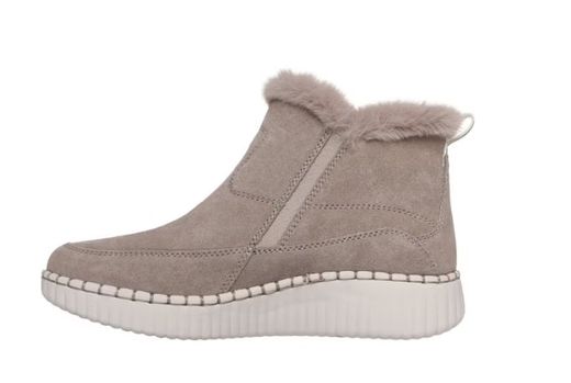 Botines Skechers Relaxed Fit Wilshire Blvd Fresh Zip Marrón Mujer