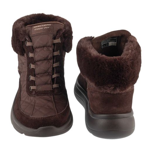 Botines Skechers Slip-ins On-The-GO Encore Cozy Fit Maisie Burdeos Mujer