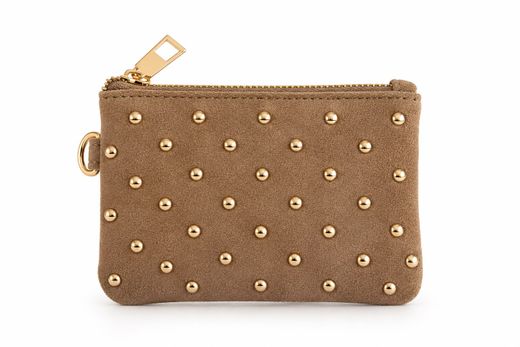 Cartera Rock Chic de Antelina con Tachas Doradas