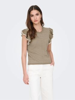 Jersey de punto JDY Carice con volantes