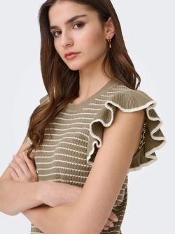 Jersey de punto JDY Carice con volantes