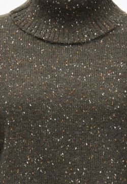Jersey JDY Sabine de Punto con Cuello Vuelto Forest Night / Neps Mujer