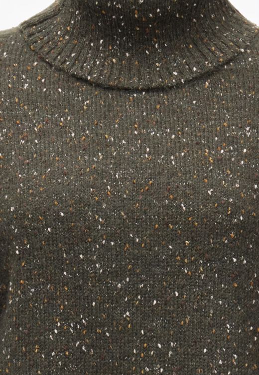 Jersey JDY Sabine de Punto con Cuello Vuelto Forest Night / Neps Mujer
