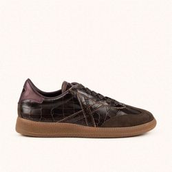 Sneakers Munich Barru 249 Marrón Oscuro y Bronce