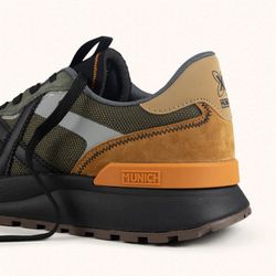 Sneakers Munich Dynamix 17 Verde y Mostaza hombre
