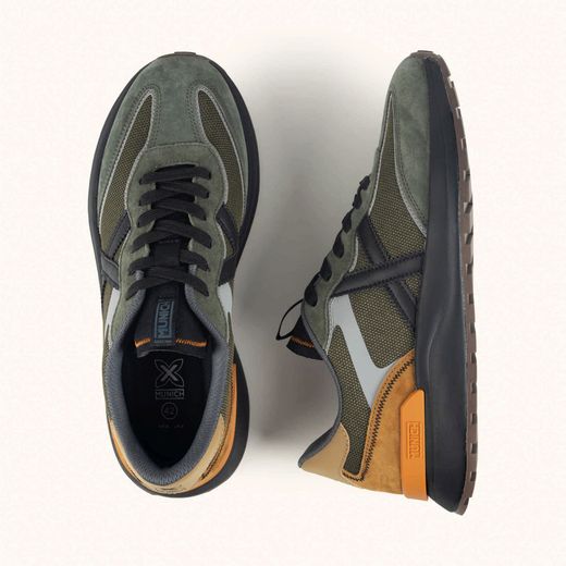 Sneakers Munich Dynamix 17 Verde y Mostaza hombre