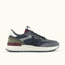Sneakers Munich Dynamix 19 Gris, Azul y Burdeos hombre