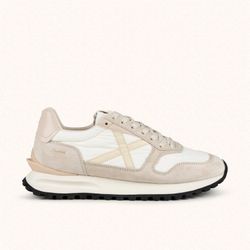 Sneakers Munich Leggera Wmn 05 Blanco, Arena y Crema