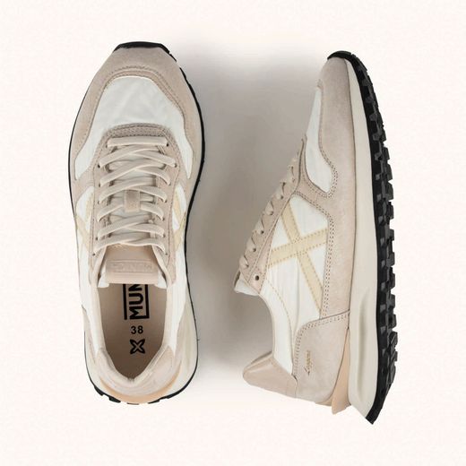Sneakers Munich Leggera Wmn 05 Blanco, Arena y Crema