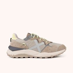 Sneakers Munich Shibuya 37 Beige, Gris y Amarillo