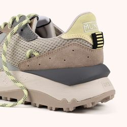 Sneakers Munich Shibuya 37 Beige, Gris y Amarillo